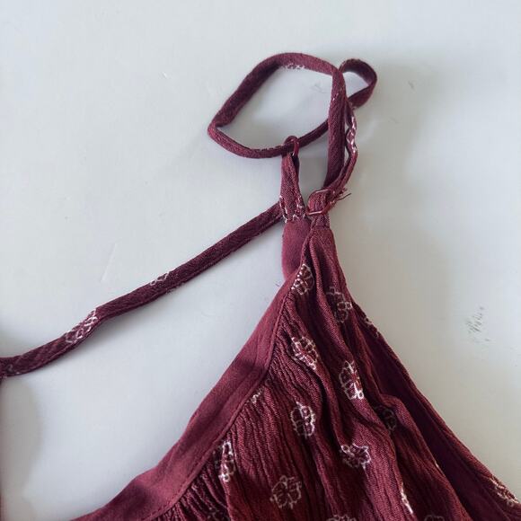 Buckle Daytrip Rust Floral Double V-Neck Tank - Small - Picture 6 of 11